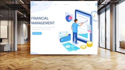 financial management Wall mural