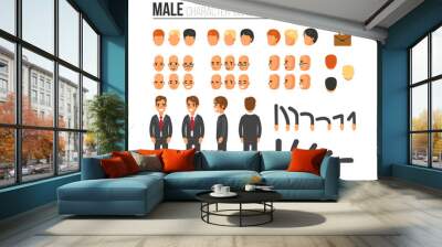 male character constructor Wall mural