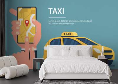 Taxi Wall mural