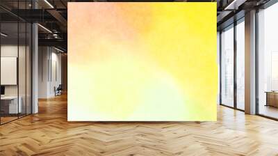 Orange yellow watercolor render background Wall mural