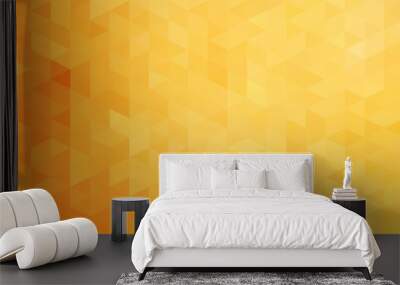 Yellow geometric abstract background Wall mural