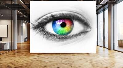 colorful eye Wall mural