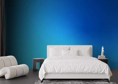 Abstract Blue Light Defocused Gradient Vector Background Texture, Horizontal Wall mural