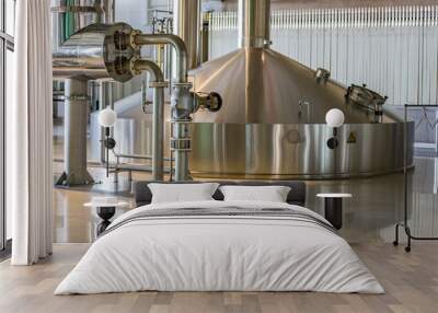 Equipment, industrial tools and machinery for the production of beer in factory shops
 Wall mural