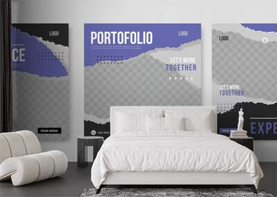 portfolio social media post in the color of the year 2022	 Wall mural