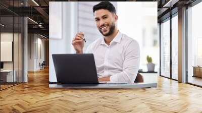 No one does it like I do. a young businessman taking a break from work. Wall mural