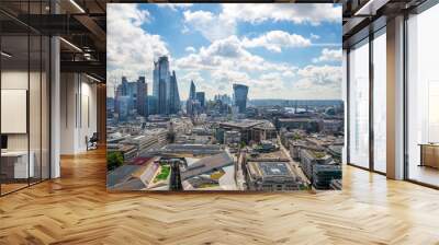 City of London view, business, banking and office area. London, UK  Wall mural