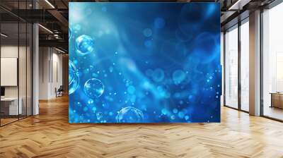 Abstract blue science background  , Generative ai,  Wall mural