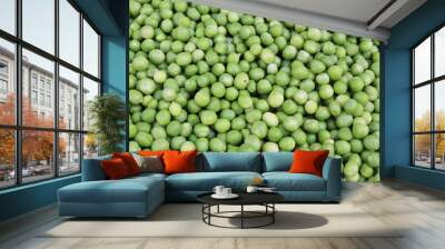 healthy food  green peas background Wall mural