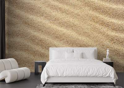 Sand on the summer beach, texture Wall mural