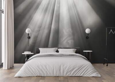 rays of light coming in from top  Wall mural