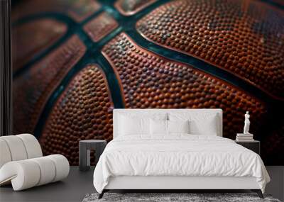 texture of a basketball abstract image Wall mural