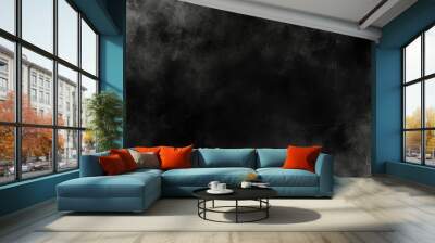 dark black foggy texture Wall mural