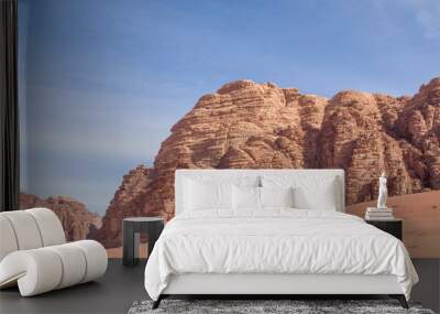 Mountain in the Wadi Rum desert , Jordan Wall mural