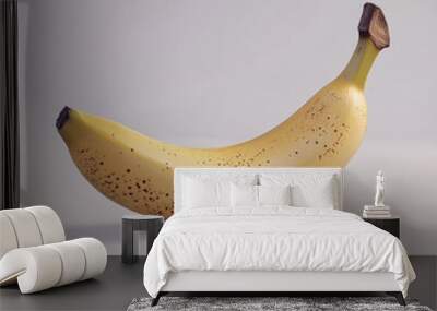 banana fruit yellow healthy ripe food fresh sweet tropical organic snack nutrition edible isolated plantain raw  Wall mural