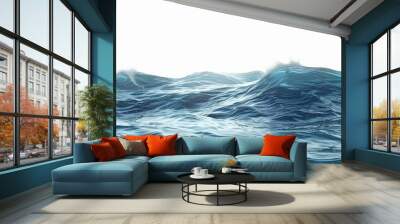 water ocean sea waves blue nature horizon sky liquid surface marine seascape aquatic ripples serene calm expanse outdoors tranquil peaceful vast  Wall mural