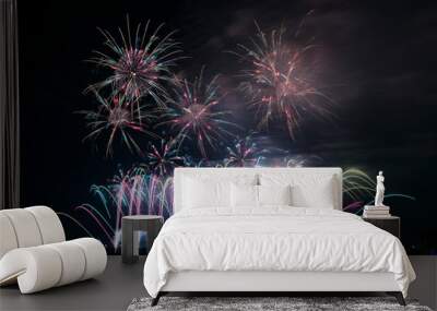 Fireworks light Wall mural