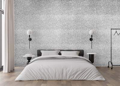 grey texture, silver background with sparkles and shimmer. White shining and glowing paper texture background. Shining effect.  Wall mural