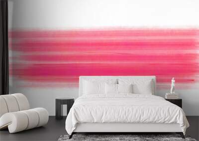 pink strokes on a transparent background  Wall mural