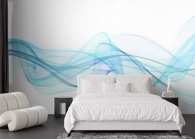 abstract blue design template Wall mural