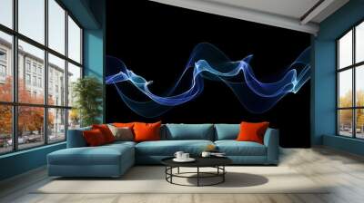 abstract blue design template Wall mural