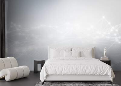 abstract clean white grey blurred wave for elegant business corporate presentation background. luxur Wall mural