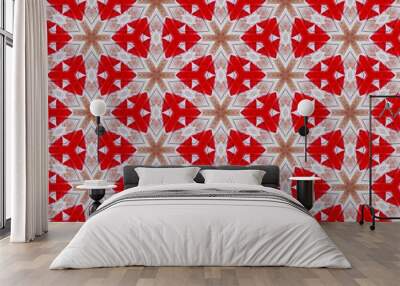 red abstract background pattern Wall mural