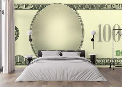 empty money 100 Wall mural