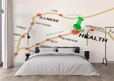 health road Wall mural