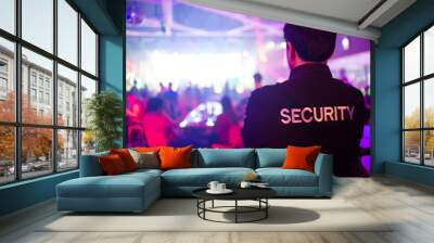 security guard in night club Wall mural