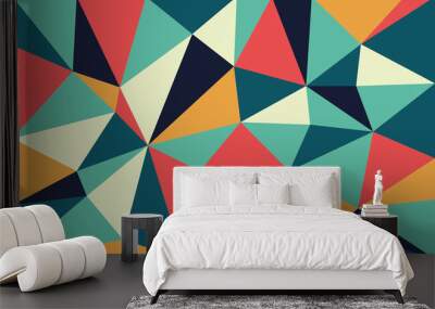 Mid century abstract background Wall mural