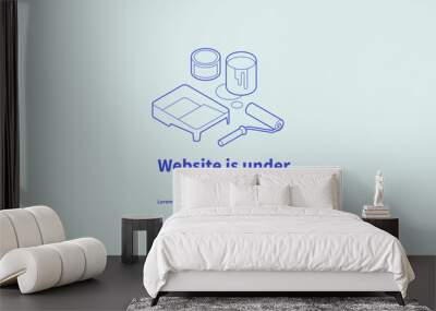 Website Under Construction Page Wall mural