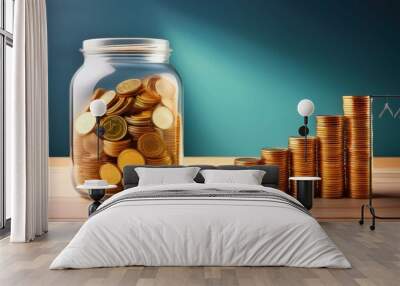 money and coins Wall mural