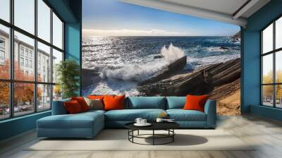 sunrise over the sea Wall mural