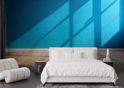 empty room with wooden floor Wall mural