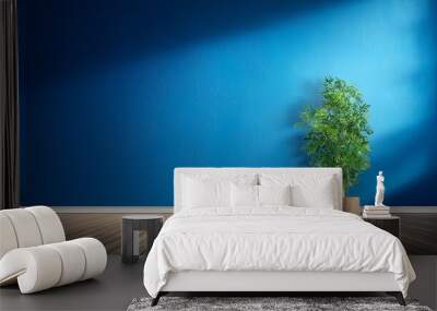 green tree in a room Wall mural