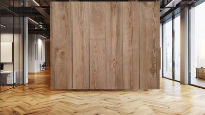 Old beige wooden wall background texture Wall mural