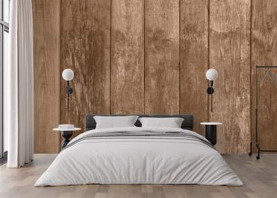 Old brown wooden wall texture Wall mural