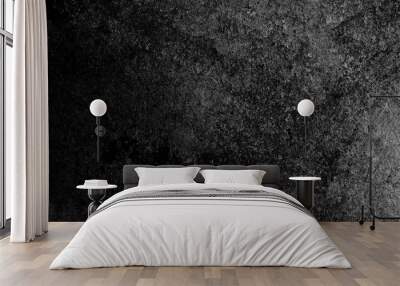 Dark cement wall in retro concept. Wall mural