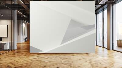 3d rendering illustration of background abstract pedestal board, art display mockup product decorati Wall mural