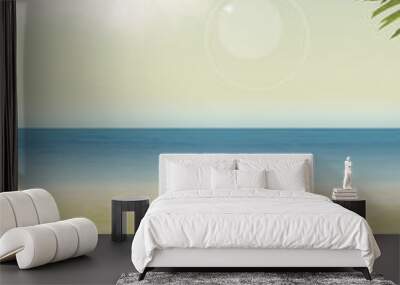 Summer paradise background Wall mural