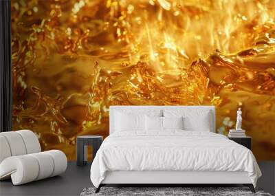 Molten gold beauty background luxury style Wall mural