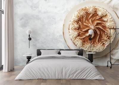 Delicious Tiramisu Cake Dessert. Wall mural