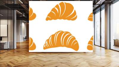 Croissant icon. Bakery and pastry theme. Isolated design. Vector illustration Wall mural