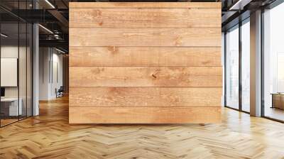 Wood brown texture background. Natural wooden planks. Wall mural