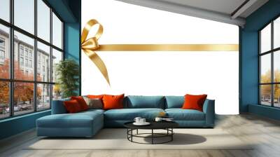 ribbon bows on a transparent background Wall mural