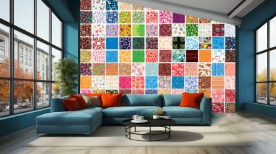 Big collection patterns on different topics Wall mural