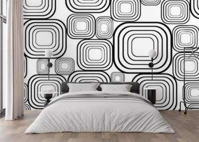 Seamless background squares. Wall mural