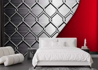 abstract background with metal elements. Wall mural