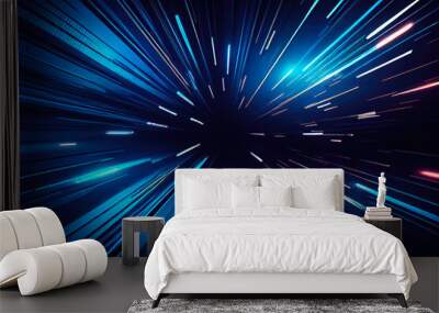 abstract futuristic technology sci-fi background, ai generation Wall mural